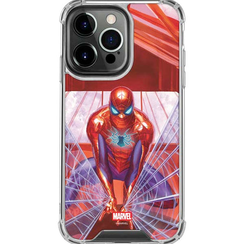 Marvel Spiderman Web Slinger iPhone 16 Pro Max Clear Case