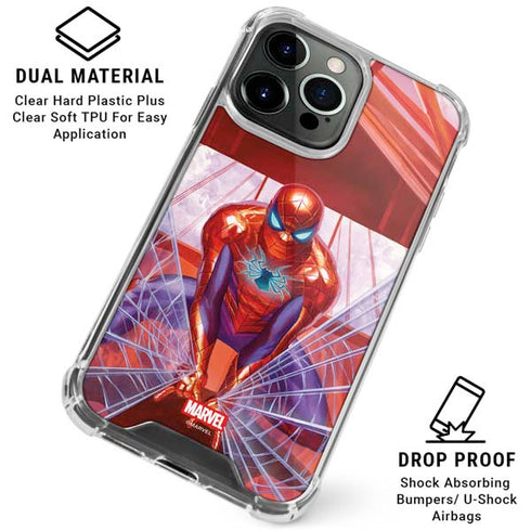 Marvel Spiderman Web Slinger iPhone 16 Pro Max Clear Case