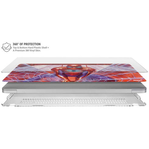 Marvel Spiderman Web Slinger MacBook Air 15in (2023-2025) Case plus Skin
