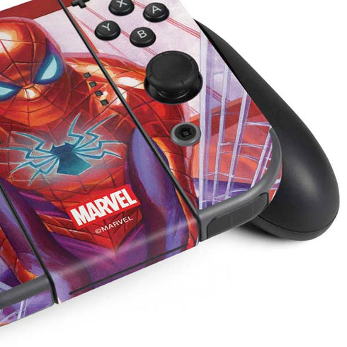 Marvel Spiderman Web Slinger Nintendo Switch Bundle Skin