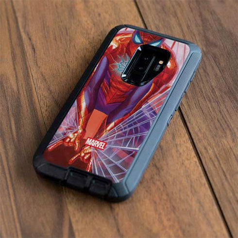 Marvel Spiderman Web Slinger Otterbox Defender Galaxy Skin