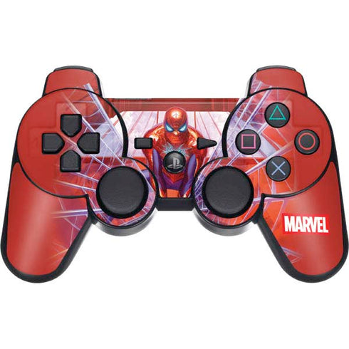 Marvel Spiderman Web Slinger PS3 Dual Shock wireless controller Skin