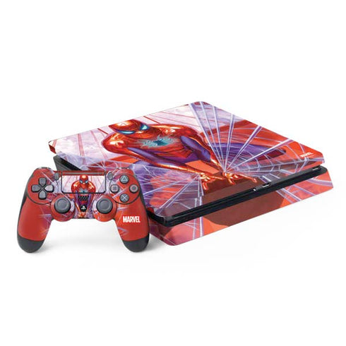 Marvel Spiderman Web Slinger PS4 Slim Bundle Skin