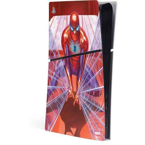 Marvel Spiderman Web Slinger PS5 Slim Digital Edition Console Skin