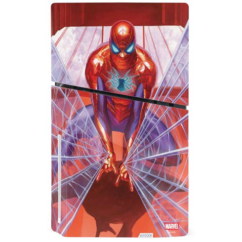 Marvel Spiderman Web Slinger PS5 Slim Disk Bundle Skin