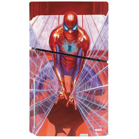 Marvel Spiderman Web Slinger PS5 Slim Disk Console Skin