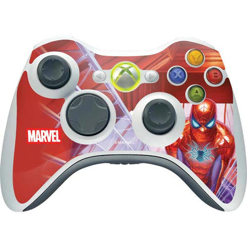 Marvel Spiderman Web Slinger Xbox 360 Wireless Controller Skin