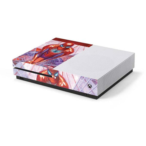 Marvel Spiderman Web Slinger Xbox One S Console Skin