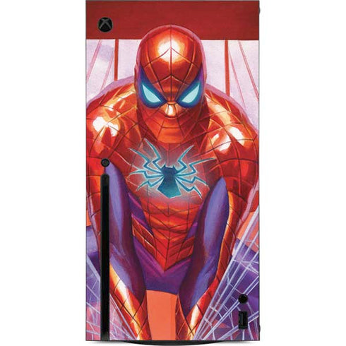Marvel Spiderman Web Slinger Xbox Series X Console Skin