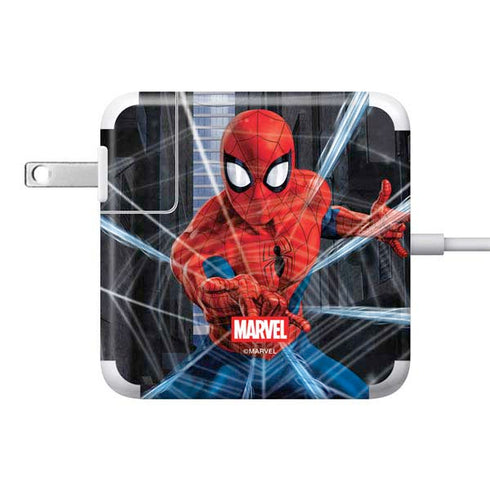 Marvel Spiderman Web Throw 85W Power Adapter (15 and 17 inch MacBook Pro Charger) Skin