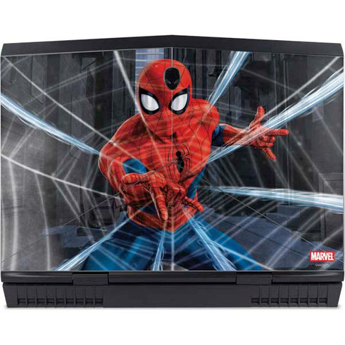 Marvel Spiderman Web Throw Dell Alienware Skin