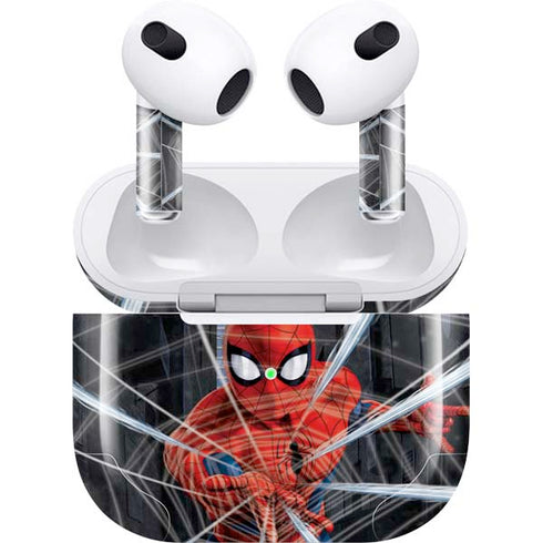 Marvel Spiderman Web Throw Apple AirPods (3rd Gen 2021) Skin