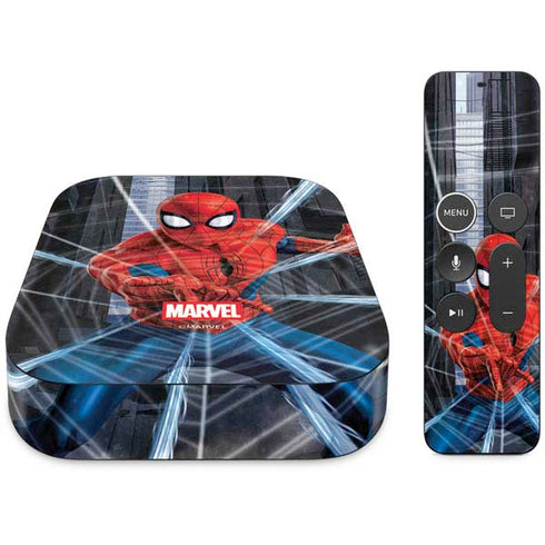 Marvel Spiderman Web Throw Apple TV Skin