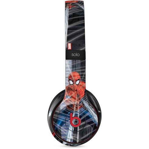 Marvel Spiderman Web Throw Beats Solo 2 Wireless Skin