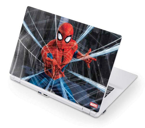 Marvel Spiderman Web Throw Acer Chromebook Skin