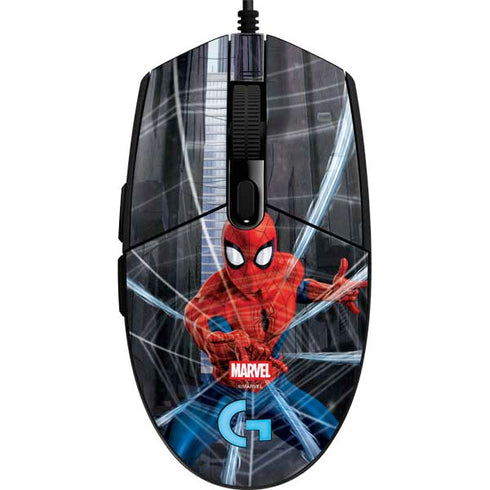 Marvel Spiderman Web Throw G203 Prodigy RGB Wired Gaming Mouse Skin