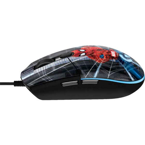 Marvel Spiderman Web Throw G203 Prodigy RGB Wired Gaming Mouse Skin