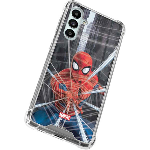 Marvel Spiderman Web Throw Galaxy A16 5G Clear Case