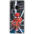 Marvel Spiderman Web Throw Galaxy A21 Clear Case