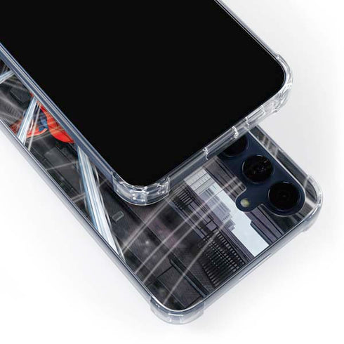 Marvel Spiderman Web Throw Galaxy A55 5G Clear Case