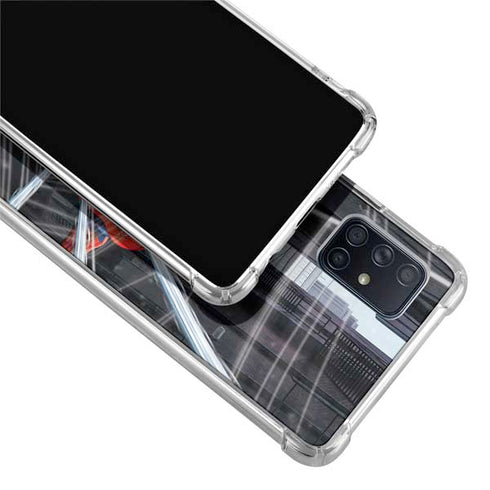 Marvel Spiderman Web Throw Galaxy A71 5G Clear Case