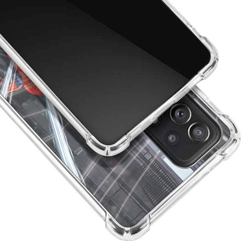 Marvel Spiderman Web Throw Galaxy A72 5G Clear Case