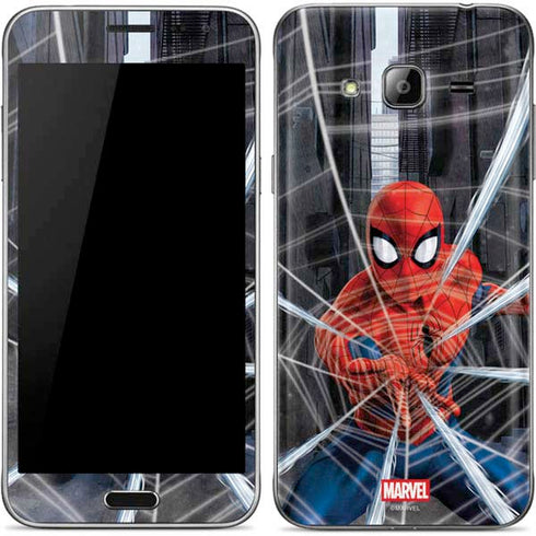 Marvel Spiderman Web Throw Galaxy J3 Skin