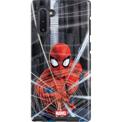 Marvel Spiderman Web Throw Galaxy Cases