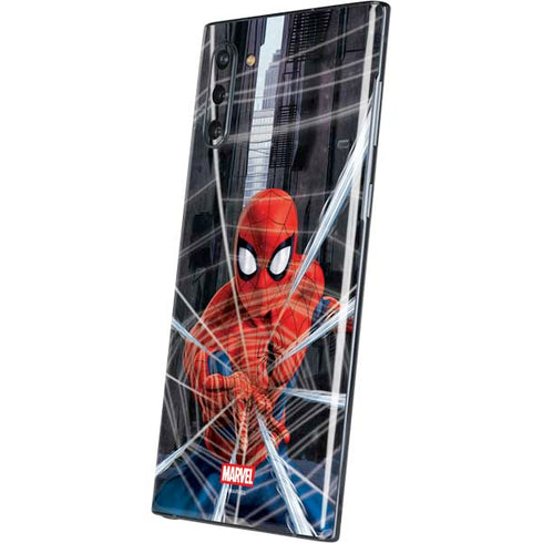 Marvel Spiderman Web Throw Galaxy Note 10 Skin