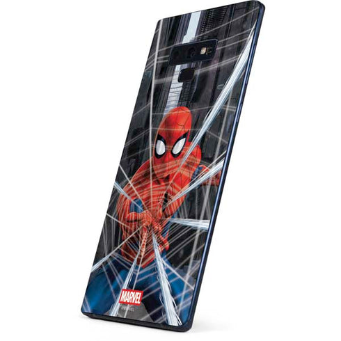 Marvel Spiderman Web Throw Galaxy Note 9 Skin