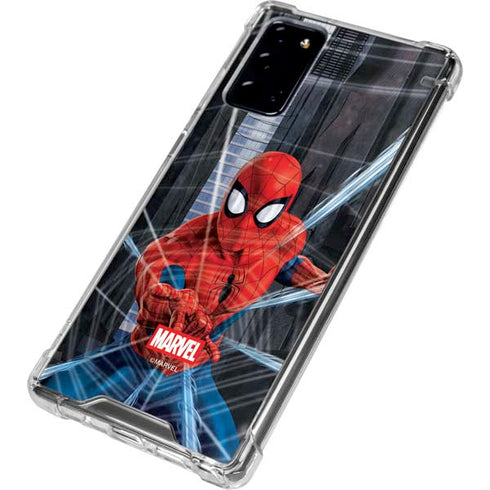 Marvel Spiderman Web Throw Galaxy Note20 5G Clear Case