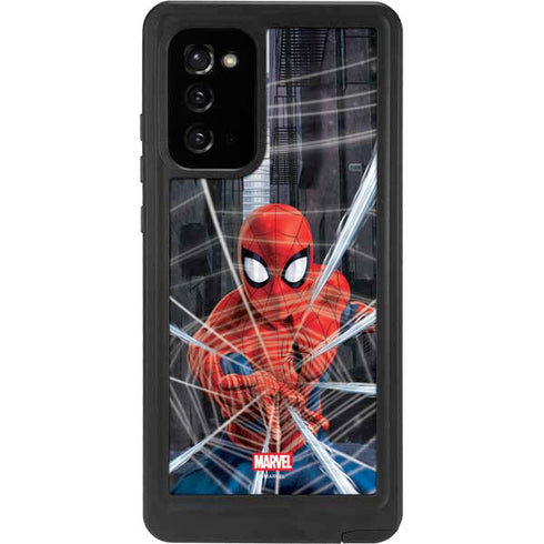 Marvel Spiderman Web Throw Galaxy Note20 5G Waterproof Case