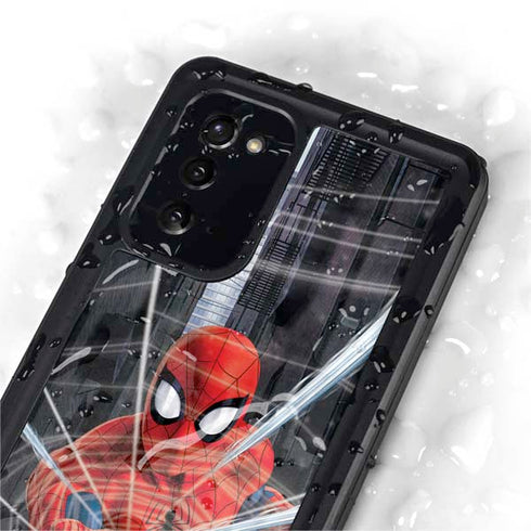 Marvel Spiderman Web Throw Galaxy Note20 5G Waterproof Case