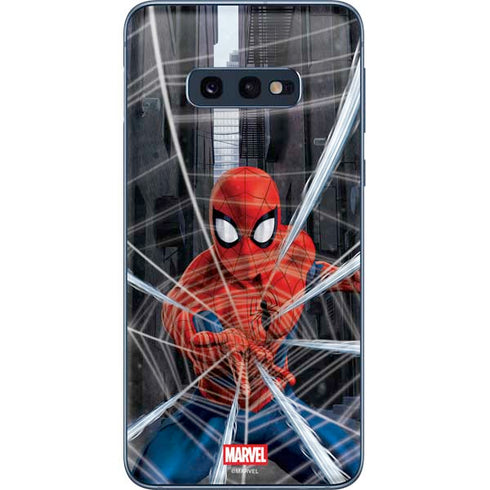 Marvel Spiderman Web Throw Galaxy S10e Skin
