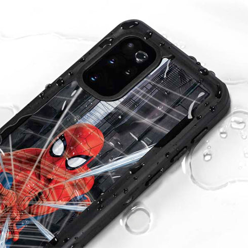 Marvel Spiderman Web Throw Galaxy S20 Plus Waterproof Case