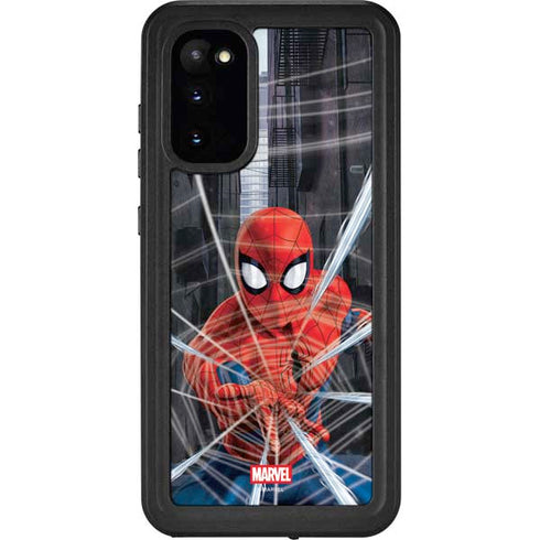 Marvel Spiderman Web Throw Galaxy S20 Waterproof Case