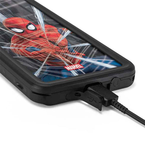 Marvel Spiderman Web Throw Galaxy S20 Waterproof Case