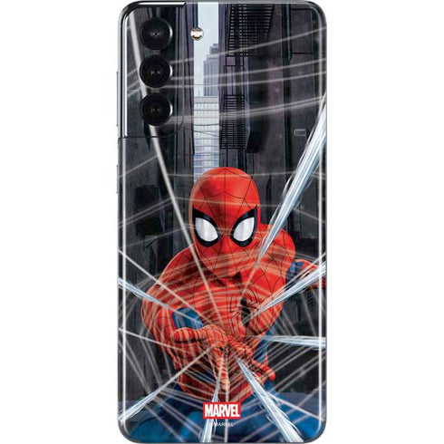 Marvel Spiderman Web Throw Galaxy S21 5G Skin