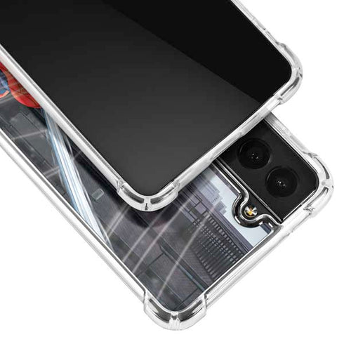 Marvel Spiderman Web Throw Galaxy S21 FE Clear Case