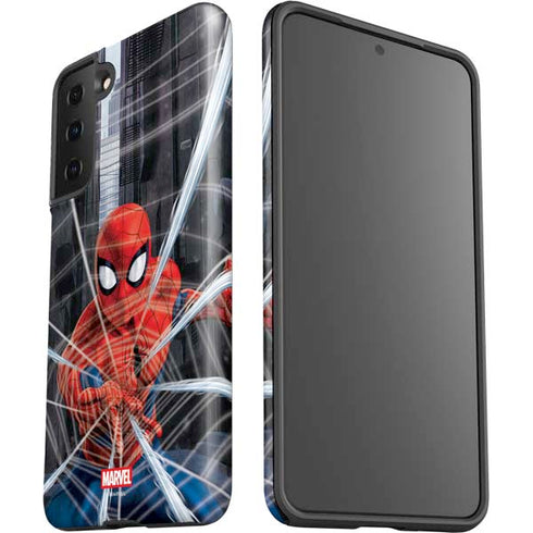 Marvel Spiderman Web Throw Galaxy S21 FE Pro Case