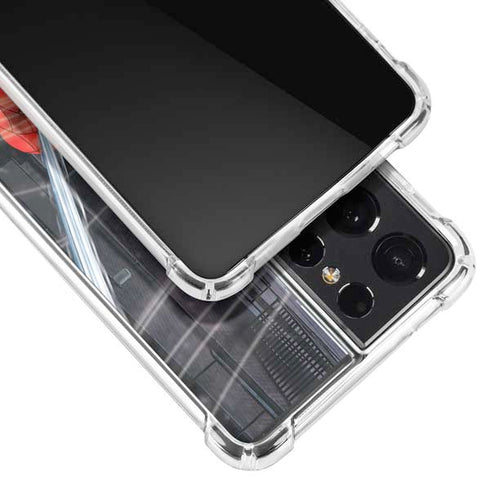 Marvel Spiderman Web Throw Galaxy S21 Ultra 5G Clear Case