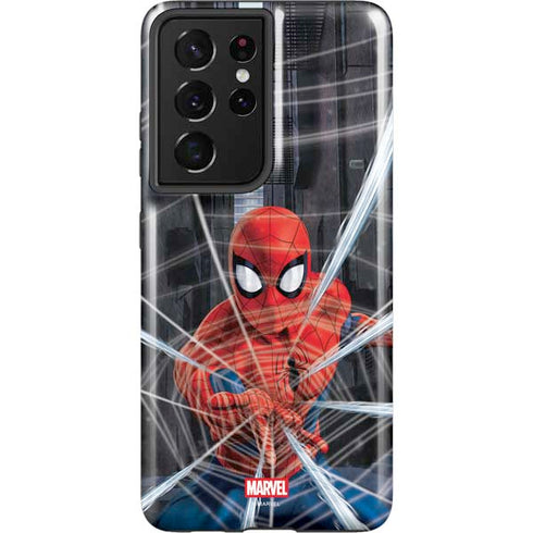 Marvel Spiderman Web Throw Galaxy S21 Ultra 5G Pro Case