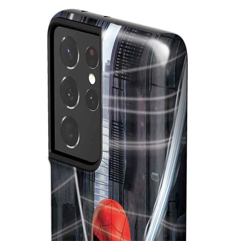 Marvel Spiderman Web Throw Galaxy S21 Ultra 5G Pro Case
