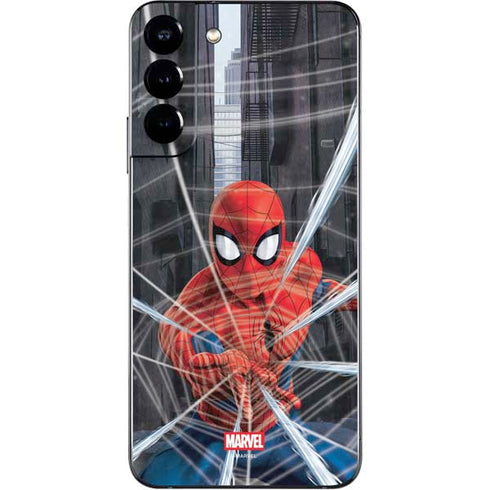Marvel Spiderman Web Throw Galaxy S22 Plus Skin
