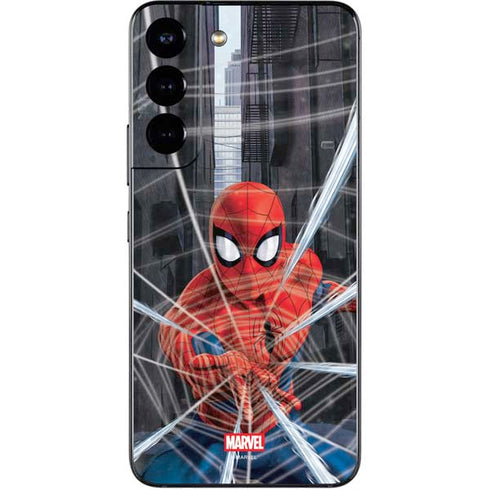 Marvel Spiderman Web Throw Galaxy S22 Skin