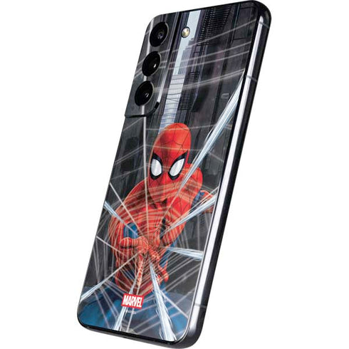 Marvel Spiderman Web Throw Galaxy S22 Skin