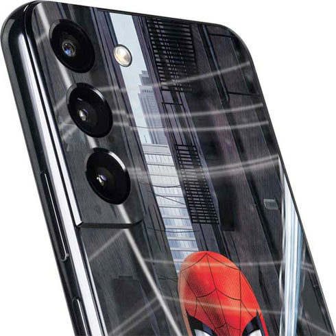 Marvel Spiderman Web Throw Galaxy S22 Skin