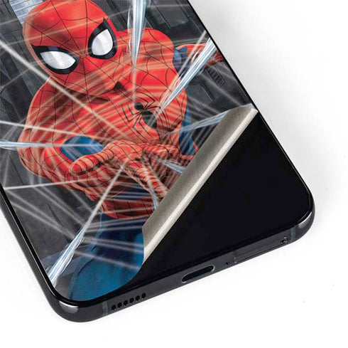Marvel Spiderman Web Throw Galaxy S22 Skin