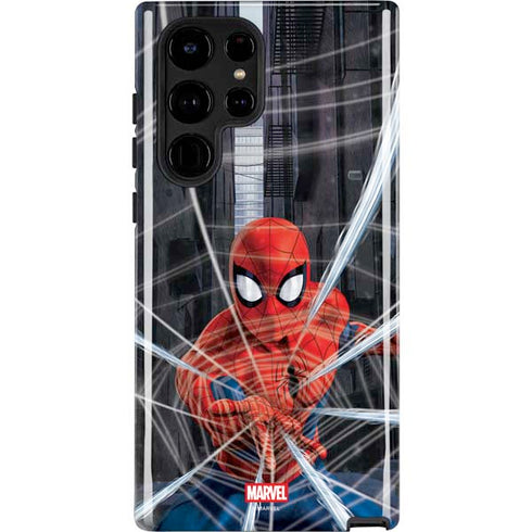 Marvel Spiderman Web Throw Galaxy S22 Ultra Pro Case