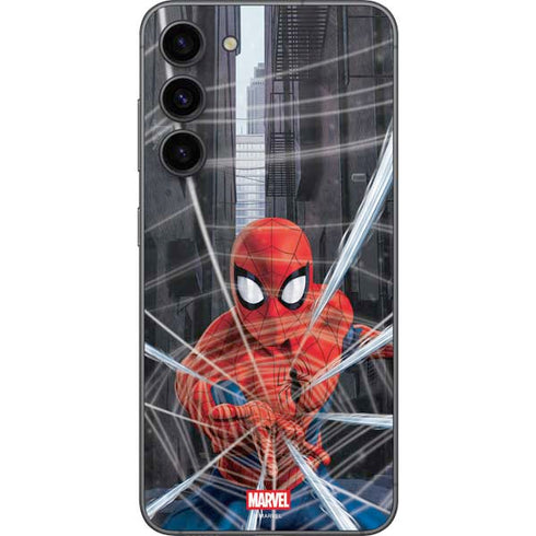 Marvel Spiderman Web Throw Galaxy S23 Plus Skin